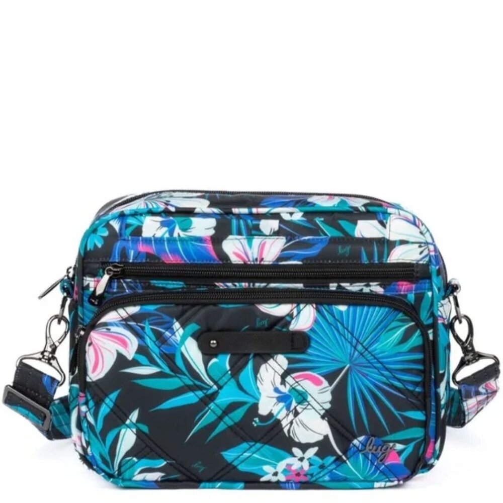 New (without tags) Lug Carousel XL 2 in BEAUTIFUL Hibiscus Multi